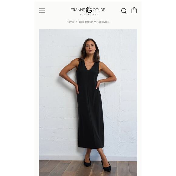 Franne Golde Women’s Royal Blue Santorini Airflow Maxi Dress Size (L) V Neck - Picture 2 of 16